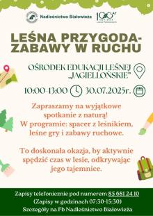 Leśna przygoda - zabawy w ruchu