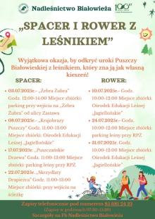 Spacer i rower z leśnikiem Lipiec 2025